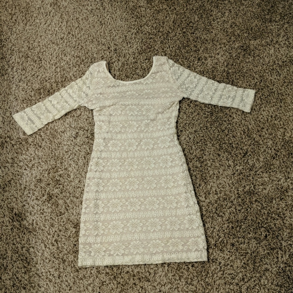 Foreign Exchange off white flower dress